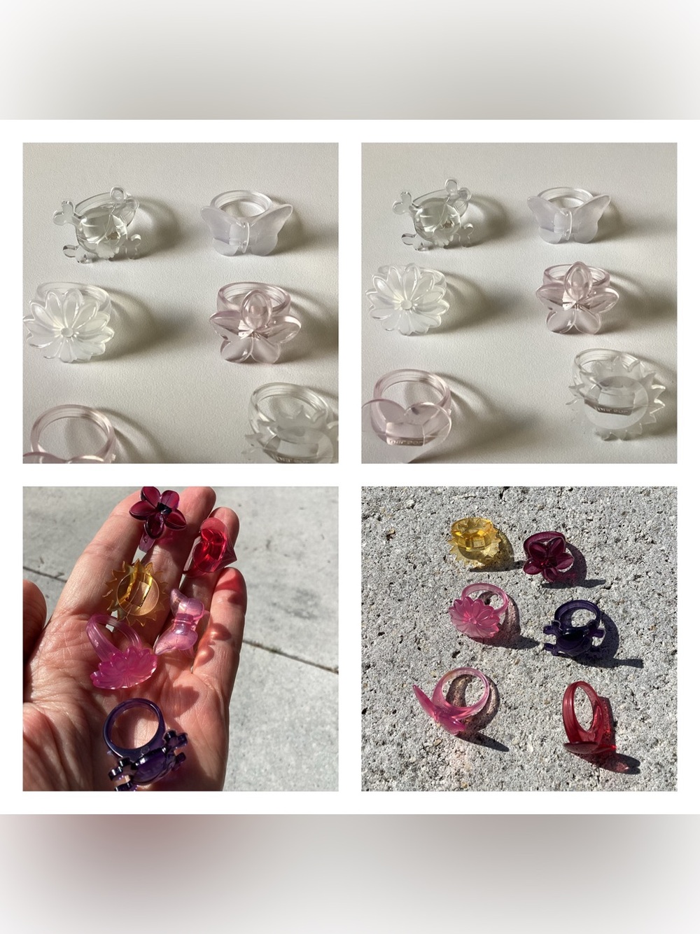 Del Sol Color Changing Rings lot of 6